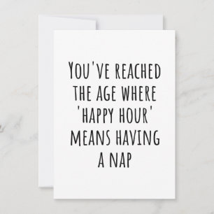 “Happy Hour” Means Nap Time – Funny Retirement Thank You Card