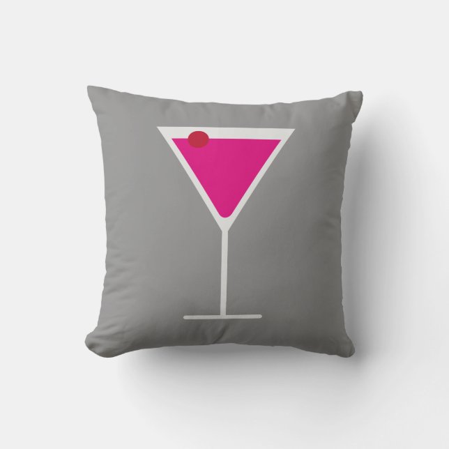 Happy Hour Modern Cocktails Bar Cushion (Front)