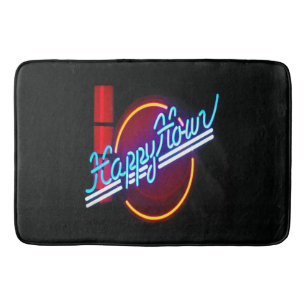 Happy Hour Neon Sign Bath Mat