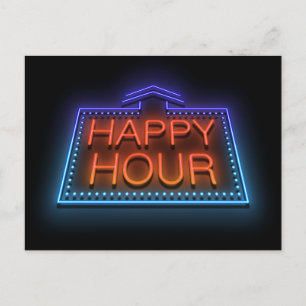 Happy hour. postcard
