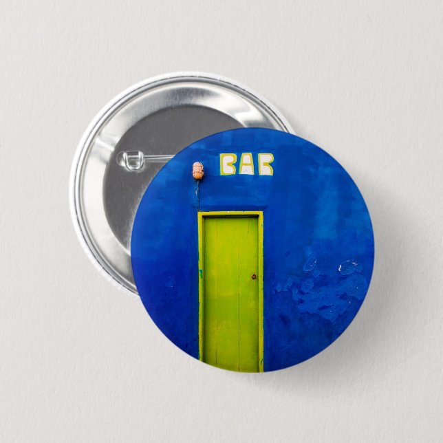 Happy hours 6 cm round badge (Front & Back)