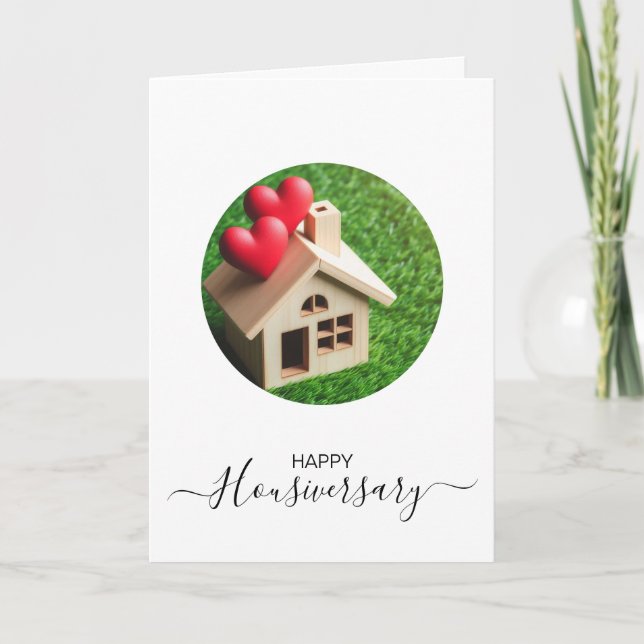 Happy house anniversary housiversary referral card (Front)