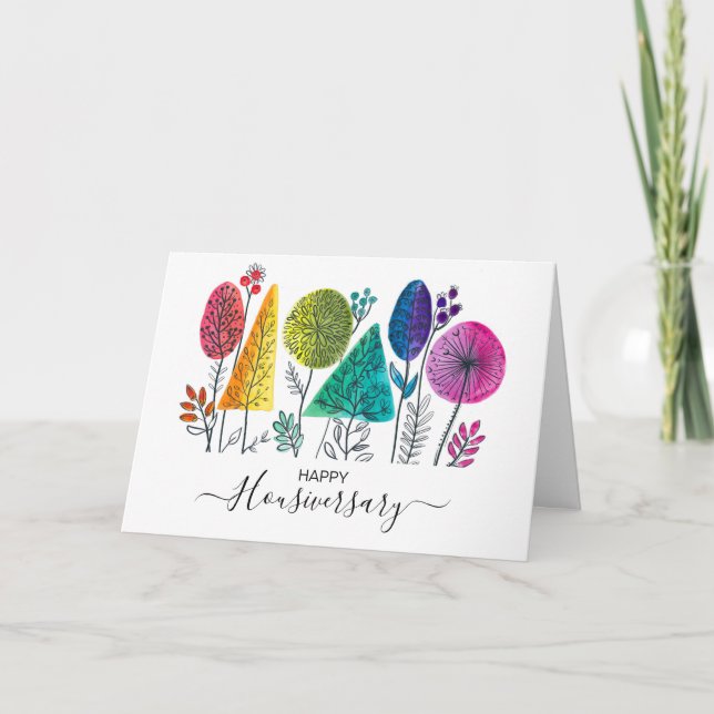 Happy house anniversary housiversary referral card (Front)