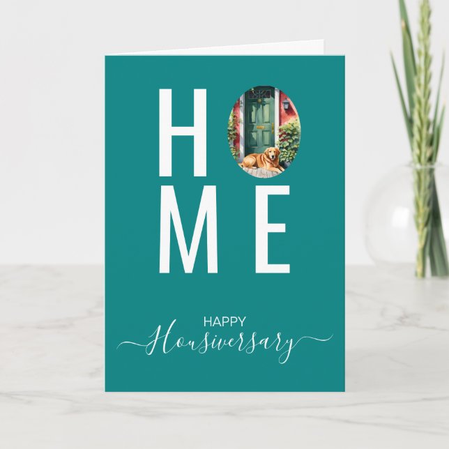 Happy house anniversary housiversary referral card (Front)
