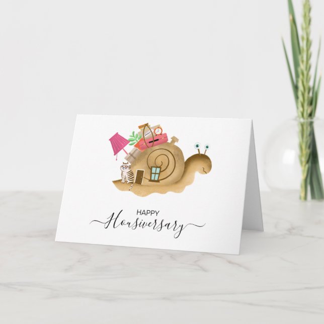 Happy house anniversary housiversary referral card (Front)