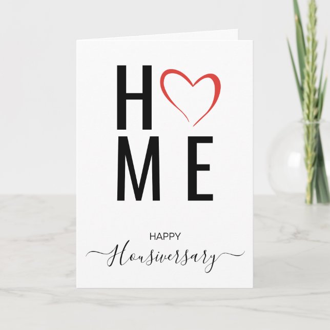 Happy house anniversary housiversary referral card (Front)