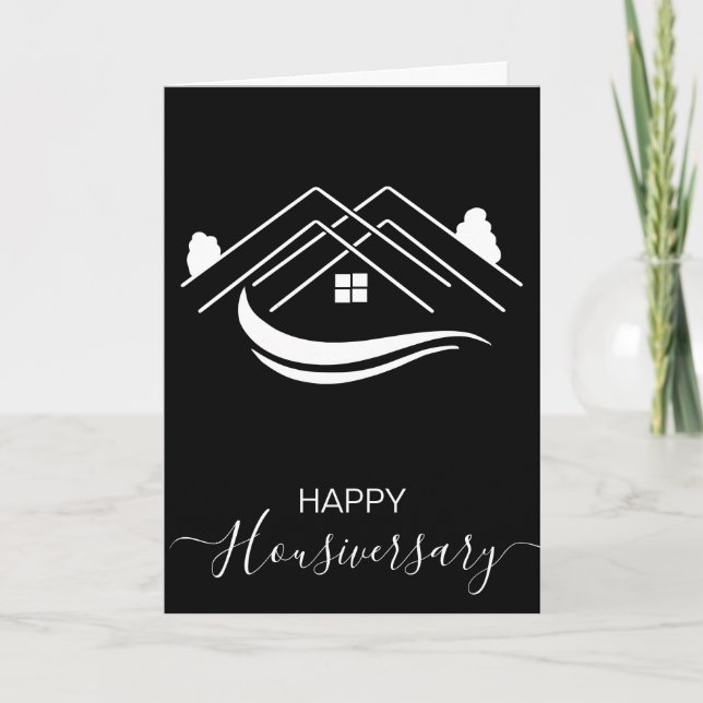 Happy house anniversary housiversary referral card (Front)