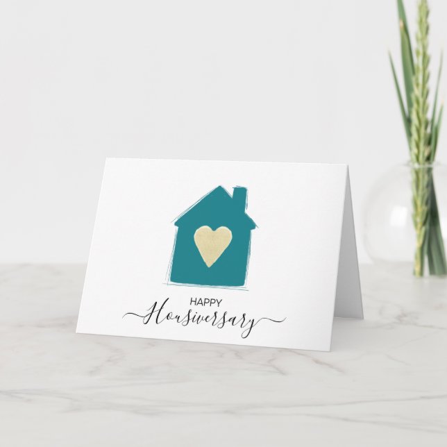 Happy house anniversary housiversary referral card (Front)