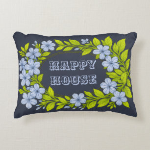 Happy house decorative cushion