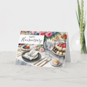 Happy Houseaversary Real Estate dinning room Card