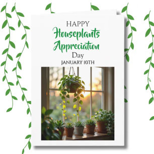 Happy Houseplants Appreciation Day   Jan 10th Card