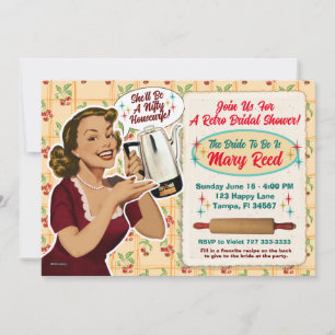 Happy Housewife Bridal Shower Invite/Recipe Card 3