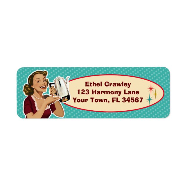 Happy Housewife Return Address Labels (Front)