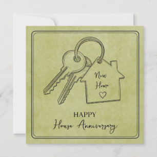 Happy Housiversary House Anniversary Celebration Card
