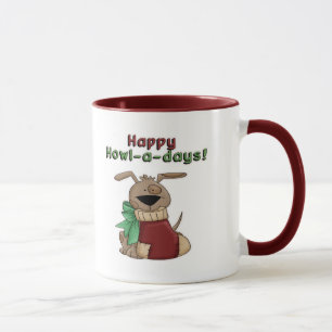 Happy Howl-a-Days Pooch Mug