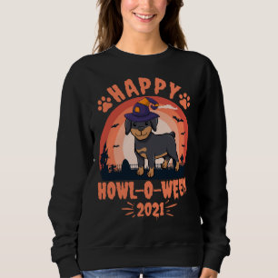 Happy Howl O Ween 2021 Rottweiler Sweatshirt