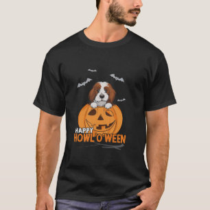Happy Howl o ween Dog Pumpkin Halloween Pet Costum T-Shirt