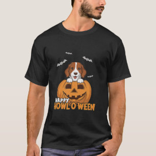 Happy Howl o ween Dog Pumpkin Halloween Pet Costum T-Shirt