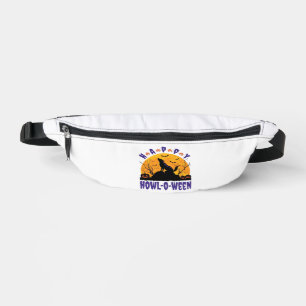 Happy Howl O Ween Howling Halloween Dog Essential  Bum Bags