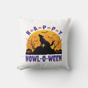 Happy Howl O Ween Howling Halloween Dog Essential Cushion