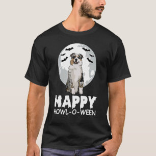Happy Howl O Ween Lazy Halloween Costume Cute Dog  T-Shirt