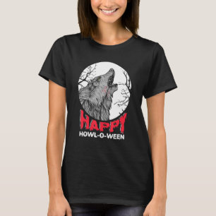 Happy Howl o ween Werewolf Trick Or Treating Hallo T-Shirt