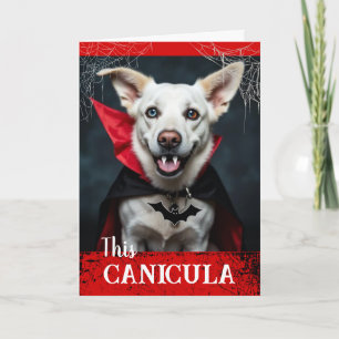 Happy Howl-oween with Vampire Canicula Card
