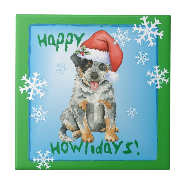 Happy Howliday ACD Ceramic Tile (Front)