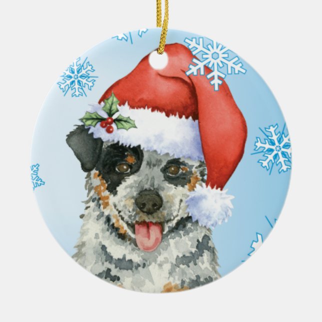 Happy Howliday ACD Ceramic Tree Decoration (Front)
