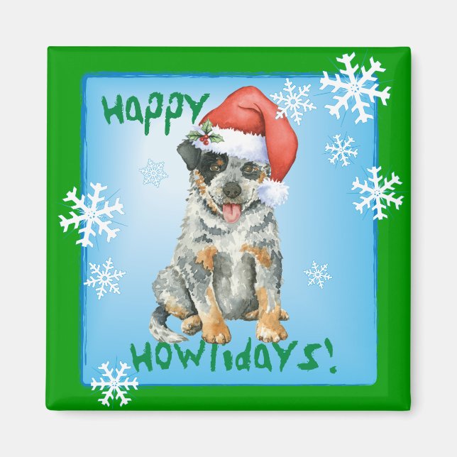 Happy Howliday ACD Magnet (Front)