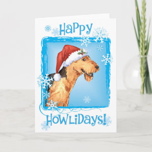Happy Howliday Airedale Holiday Card