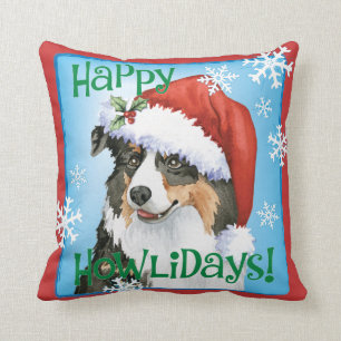 Happy Howliday Aussie Cushion