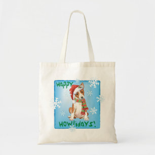 Happy Howliday Basenji Tote Bag
