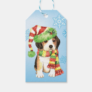 Happy Howliday Beagle Gift Tags