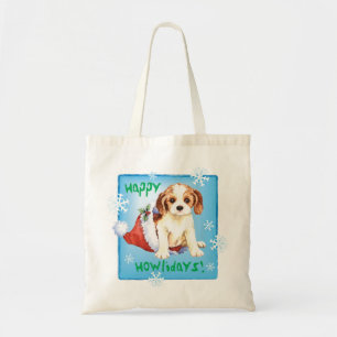 Happy Howliday Cavalier Tote Bag