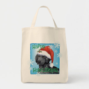 Happy Howliday Curly-Coated Retriever Tote Bag