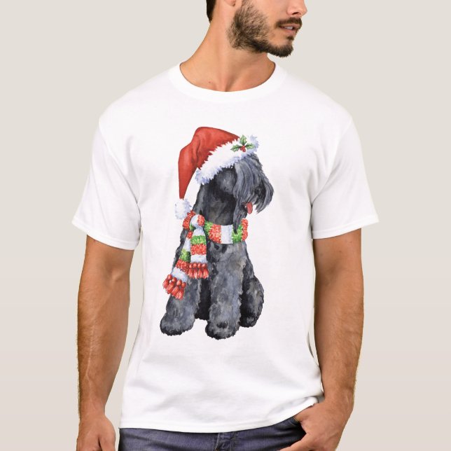 Happy Howliday Kerry Blue Terrier T-Shirt (Front)
