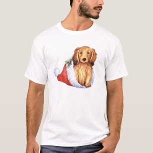 Happy Howliday Longhaired Dachshund T-Shirt