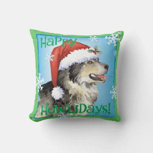Happy Howliday Malemute Cushion