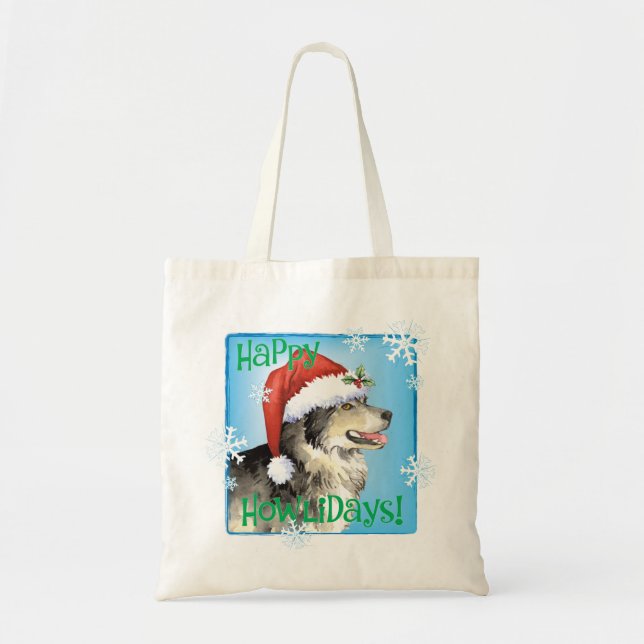 Happy Howliday Malemute Tote Bag (Front)