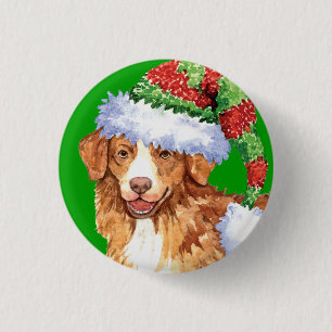 Happy Howliday Toller 3 Cm Round Badge