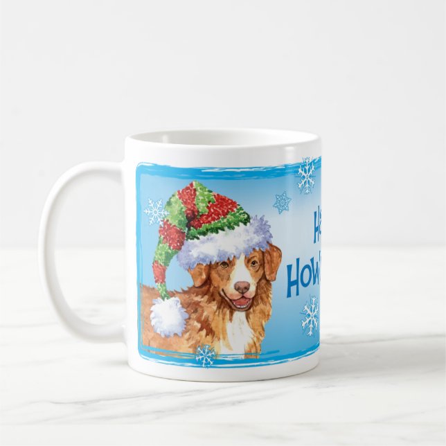 Happy Howliday Toller Coffee Mug (Left)