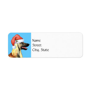 Happy Howlidays Afghan Return Address Label