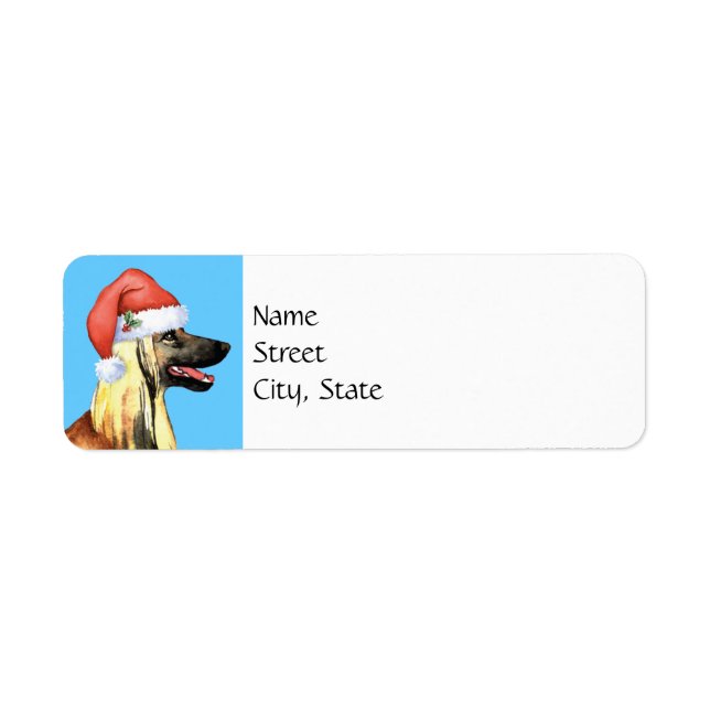 Happy Howlidays Afghan Return Address Label (Front)