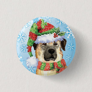 Happy Howlidays Anatolian Shepherd Pinback Button