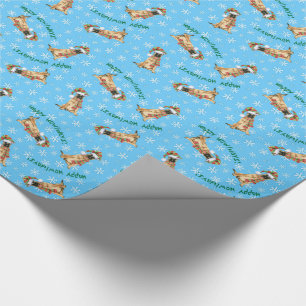 Happy Howlidays Belgian Malinois Wrapping Paper