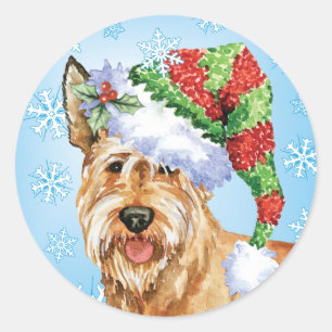 Happy Howlidays Berger Picard Classic Round Sticker