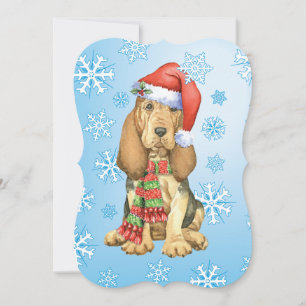 Happy Howlidays Bloodhound Holiday Card