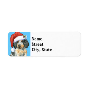 Happy Howlidays Bluetick Return Address Label