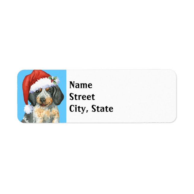 Happy Howlidays Bluetick Return Address Label (Front)
